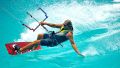 Barbuda kitesurfing close-up